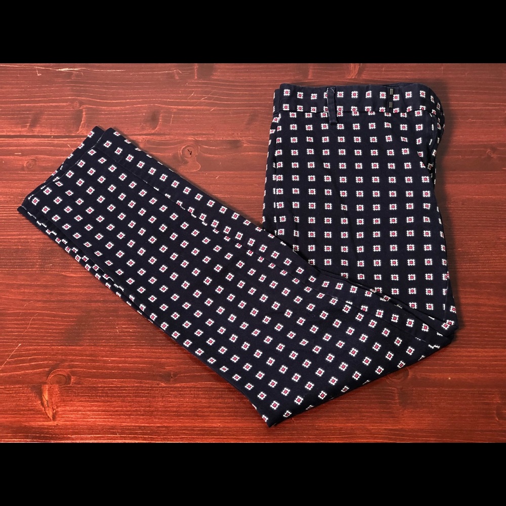 Gap Slim Cropped Stretch Navy Pants
